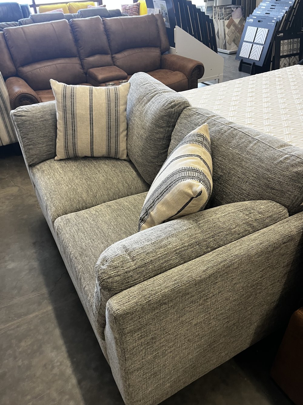 grey sofa